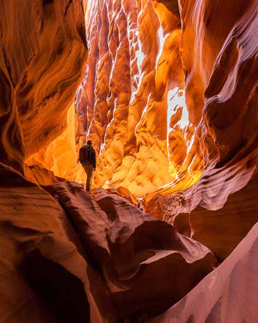 Chris Moore photographer, photography, about, exploring slot canyon arizona desert