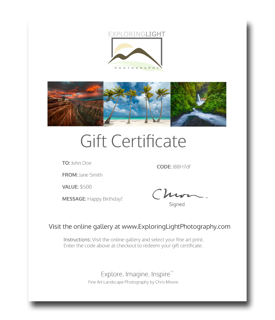 gift certificate